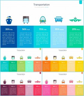 PPT인포그래픽 교통수단  프로급 파워포인트샘플 만들기