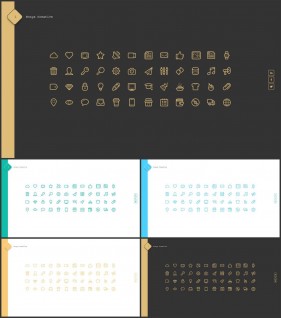 PPT아이콘  고퀄리티 POWERPOINT테마 디자인