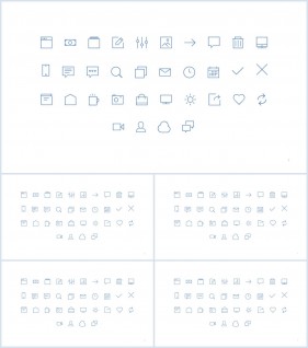 PPT아이콘  프레젠테이션 파워포인트양식 디자인