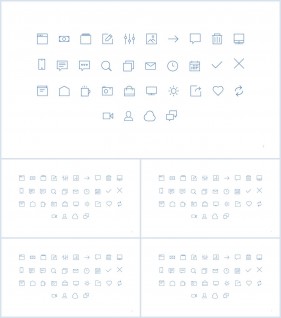 PPT아이콘  프레젠테이션 파워포인트양식 디자인