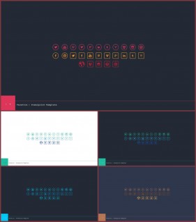 PPT아이콘  고급스럽운 피피티테마 다운로드