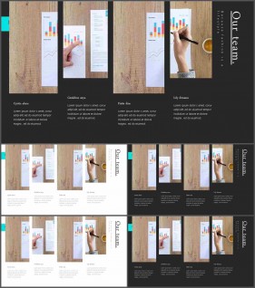 PPT레이아웃 위아래형  프레젠테이션 POWERPOINT서식 제작