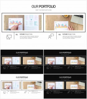 PPT레이아웃 중심 대칭형  매력적인 PPT서식 다운