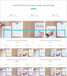 PPT레이아웃 대칭형  고급형 POWERPOINT테마 사이트