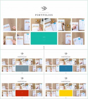 PPT레이아웃 중심 대칭형  프로급 POWERPOINT테마 다운로드