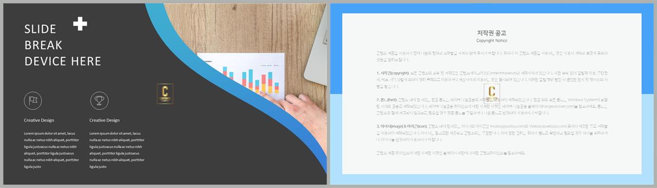 PPT레이아웃 유선형  맞춤형 파워포인트양식 디자인 상세보기