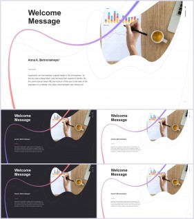 PPT레이아웃 곡선형  매력적인 POWERPOINT샘플 사이트